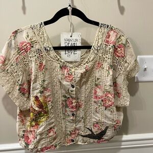 Magnolia Pearl crop blouse